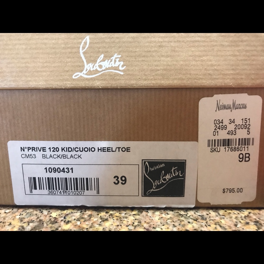 Authentic Christian Louboutin No Privé Slingback SZ 39 - Picture 2 of 4